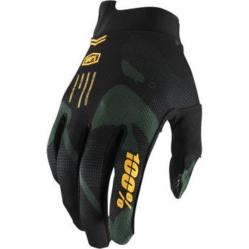100% ITRACK Youth Gloves, Sentinel Black