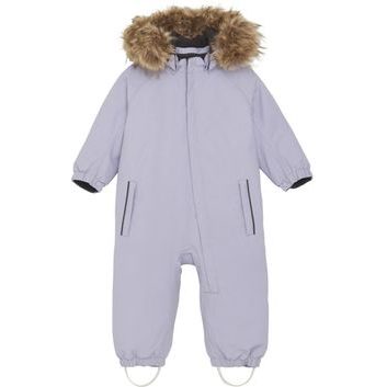 COLOR KIDS Coverall W. Fake Fur-Languid Lavender