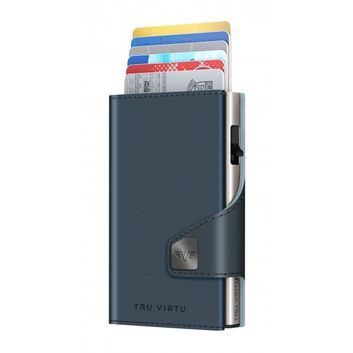TRU VIRTU Wallet Click & Slide - vegan Bio Apple Navy Blue / Titan