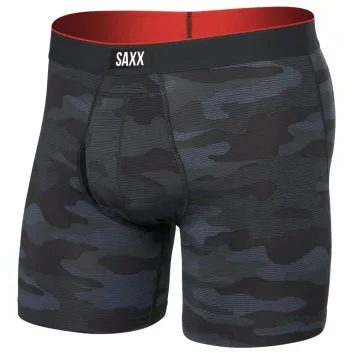 SAXX MULTI-SPORT MESH BOXER BRIEF FLY remote camo-faded black