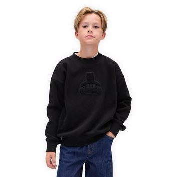 GAP 844233-00 Baby mikina VintageSoft Bear Logo Černá