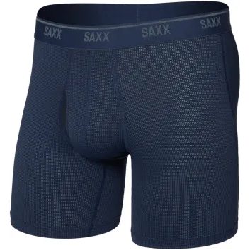 SAXX QUEST QUICK-DRY MESH BOXER BRIEF FLY maritime