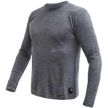 SENSOR MERINO LITE pánské triko dl.rukáv anthracite gray