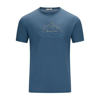 ACLIMA LightWool 140 Tee Sunset M's Blue Fusion