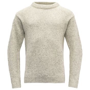 DEVOLD Nansen Sweater Crew Neck, Grey Melange