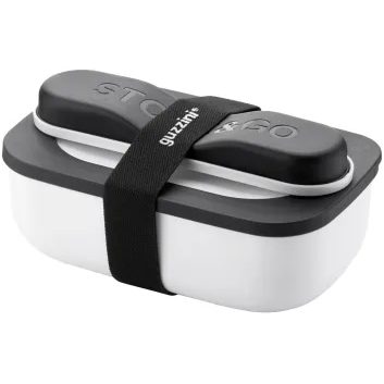 GUZZINI Dóza na potraviny s cestovním příborem STORE&GO, bílá
