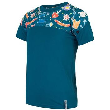 SENSOR COOLMAX IMPRESS dětské triko kr.rukáv safír/boys tattoo