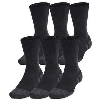 UNDER ARMOUR Unisex Perf Tech 6pk Crew-BLK