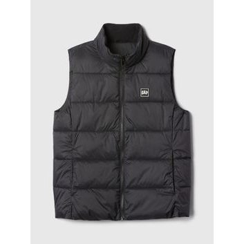 GAP Prošívaná nepromokavá vesta Černá