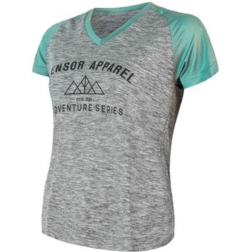 SENSOR CYKLO CHARGER DÁMSKÝ DRES VOLNÝ KR.RUKÁV ŠEDÁ/MINT