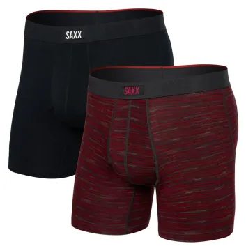 SAXX VIBE XTRA SUPER SOFT BB FLY 2PK, spacedye stripe/black