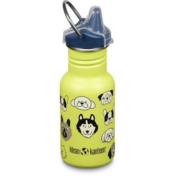 KLEAN KANTEEN Kid Classic Narrow 12oz (w/Kid Sippy Cap) - dogs 355 ml