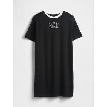 GAP Šaty s logem Černá