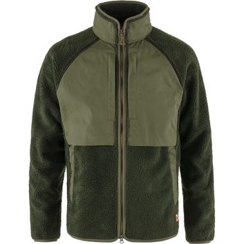 FJÄLLRÄVEN Vardag Pile Jacket M Deep Forest-Laurel Green