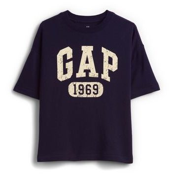 GAP 887245-01 Dětské tričko s logem Tmavě modrá