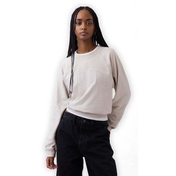 GAP 888007-06 Oversize mikina s logem Šedá