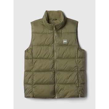 GAP Prošívaná nepromokavá vesta Zelená