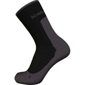 ICEBREAKER M Mer Hike+ Light Crew BLACK/OBSIDIAN