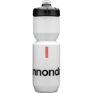 CANNONDALE 650ml LOGO GRIPPER INSULATED BOTTLE WHITE/BLACK