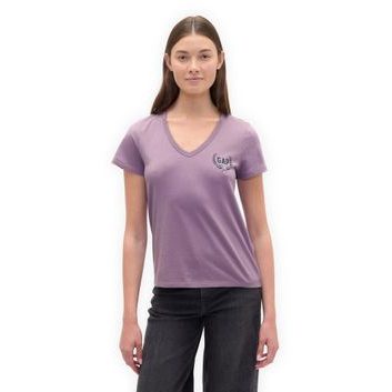 GAP 781792-06 Tričko s potiskem Fialová