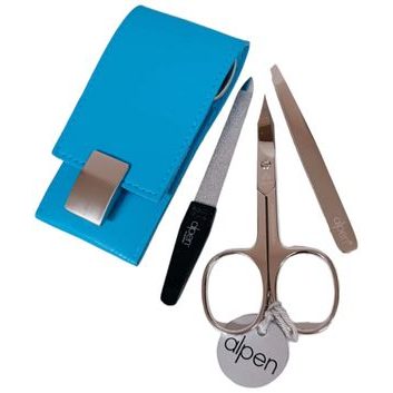 ALPEN 6810_BLUE kožená s magnetickým zavíráním modrá