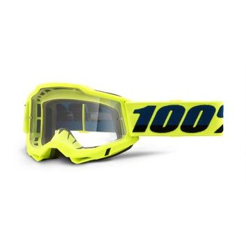 100% ACCURI 2 Goggle - Fluo/Yellow - Clear Lens
