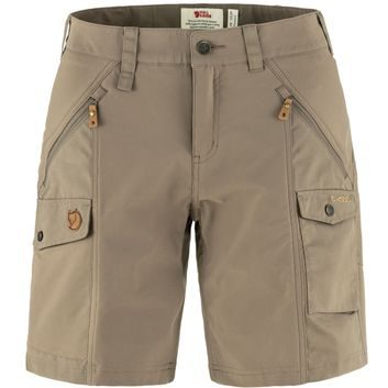 FJÄLLRÄVEN Nikka Shorts Curved W Suede Brown