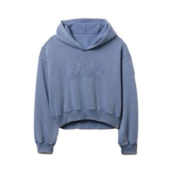 GAP Oversize crop mikina Modrá