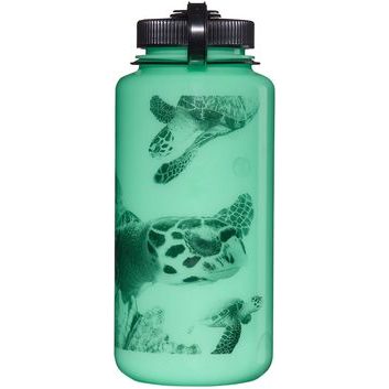 NALGENE Wide Mouth 1000 ml Glow w/Black Turtle