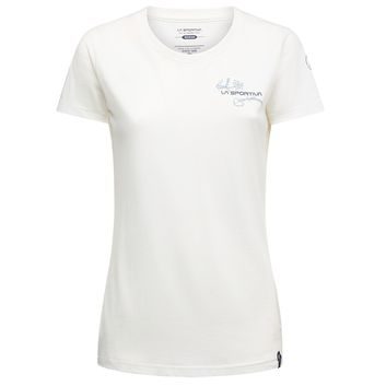 LA SPORTIVA Climb Flower T-Shirt W Chalk/Limestone