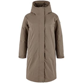 FJÄLLRÄVEN Övik GTX Padded Parka W Suede Brown