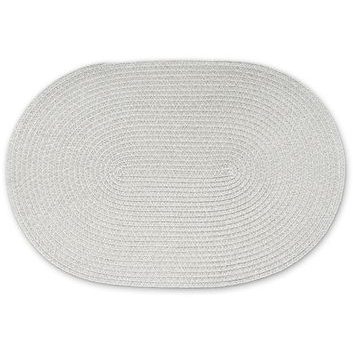 CONTINENTA Oval placemat 45 x 31 cm light grey
