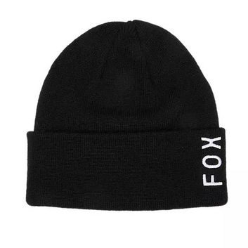 FOX W Wordmark Beanie, Black
