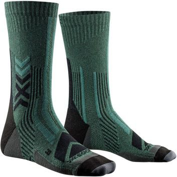 X-BIONIC X-SOCKS HIKE PERFORM MERINO CREW dark sage/black
