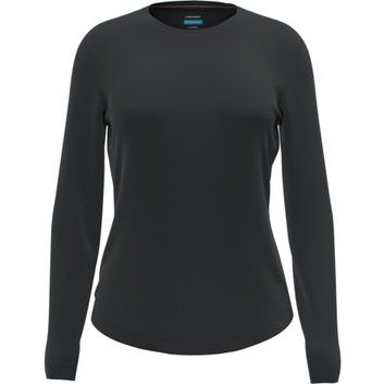 ICEBREAKER W Mer 125 Cool-Lite Sphere III LS Tee, BLACK