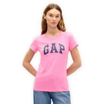 GAP 843334-03 Tričko s vaflovým vzorem Růžová