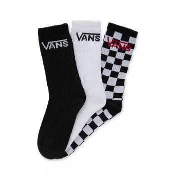 VANS CLASSIC VANS CREW SOCK, Black/White