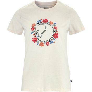 FJÄLLRÄVEN Fjällblomster Fox T-shirt W Chalk White
