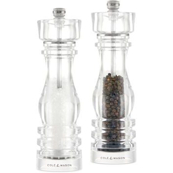 COLE&MASON Set of salt and pepper grinders London Acrylic Precision+ 22 cm