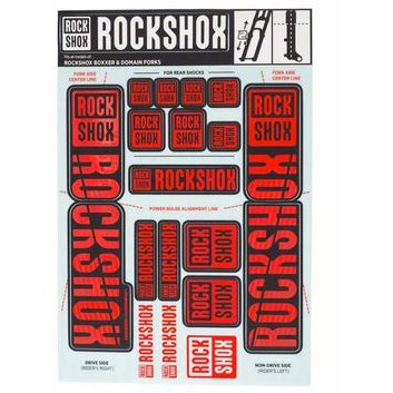 ROCK SHOX DECAL KIT 35MM DC OXY RED