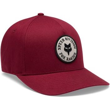 FOX Badge Flexfit Hat Cabernet