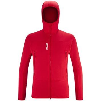 MILLET FUSION GRID HOODIE M RED - ROUGE