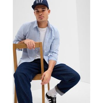 GAP Košile Standard Oxford Modrá