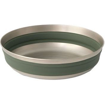 SEA TO SUMMIT Detour Stainless Steel Collapsible Bowl - L, Laurel Wreath Green