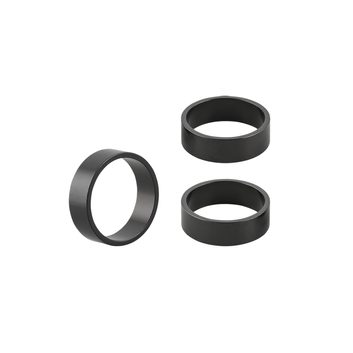 BONTRAGER Headset 1-1/8" 10mm Black Alloy 3-Pack