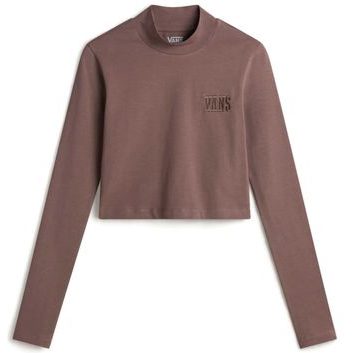 VANS Mini Mock Neck LS PROGRAM DEEP TAUPE