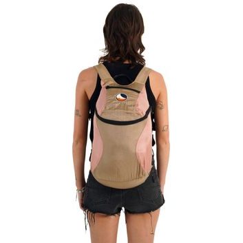 TICKET TO THE MOON Mini Backpack Ice Brown / Peach (15L)