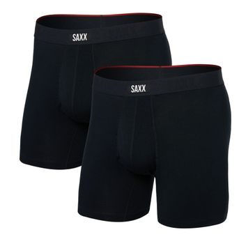 SAXX VIBE XTRA SC BB FLY 2PK, black