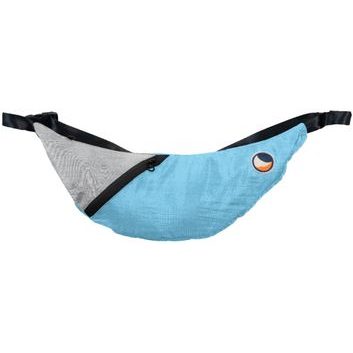 TICKET TO THE MOON Upcycled Sling Bag Sky Blue / Frosty Grey