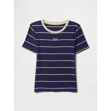 GAP Crop tričko s logem Tmavě modrá